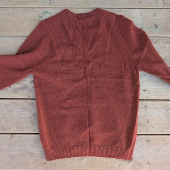 Vintage 70s The Bay by Alan Paine Lambswool V Neck Sweater - Picture 5 of 5